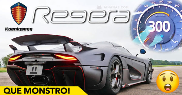 A aceleração do KOENIGSEGG REGERA é Surreal