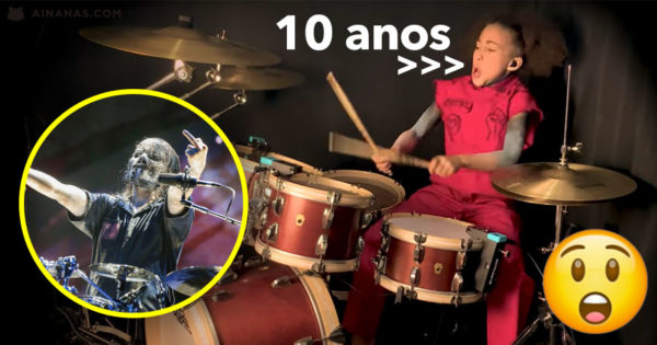 Menina de 10 anos MANDA A CASA ABAIXO a tocar SLIPKNOT