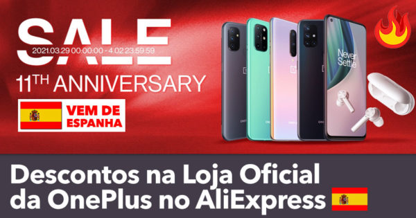 Preços Especiais OnePlus no Aniversário AliExpress