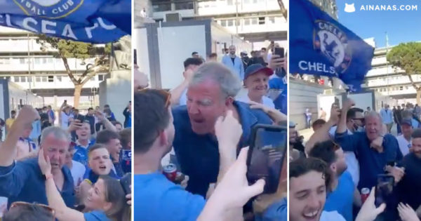 Jeremy Clarkson entre os ingleses bêbados no Porto