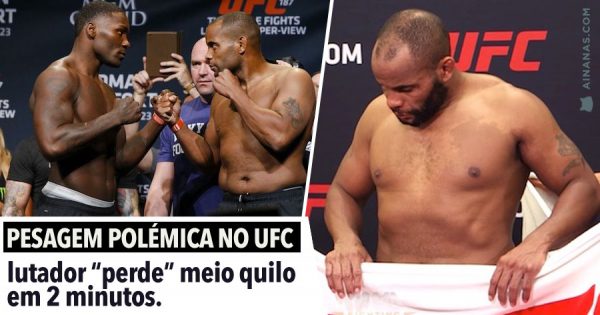 Pesagem polémica no UFC: lutador perde meio quilo em minutos