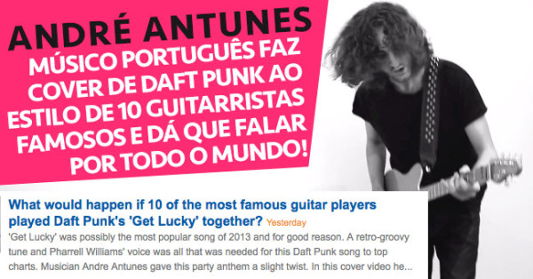 André Antunes Faz Cover EPICO de DAFT PUNK em Guitarra