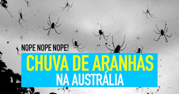 Choveram Aranhas na Austrália: Impressionante!