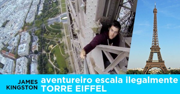 Jovem Aventureiro ESCALA ILEGALMENTE a Torre Eifel