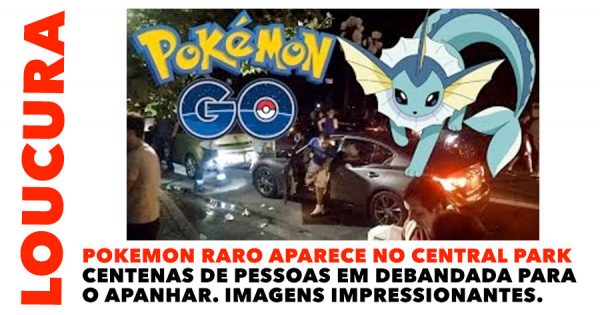 INACREDITAVEL: Multidão Corre para Apanhar Pokemon Raro