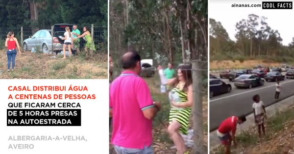 Casal de Herois Distribui Água a quem Ficou 5 HORAS Preso na Autoestrada A1