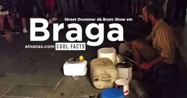 Street Drummer dá BRUTO SHOW nas Ruas de Braga