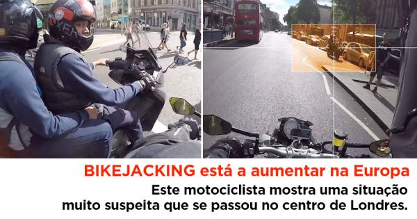 BIKEJACKING: Motociclista mostra situação muito suspeita no centro de Londres