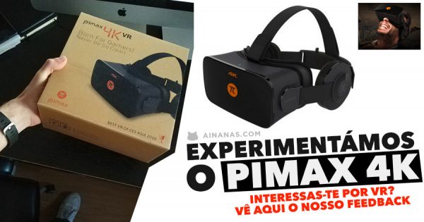 PIMAX 4K: óculos de realidade virtual