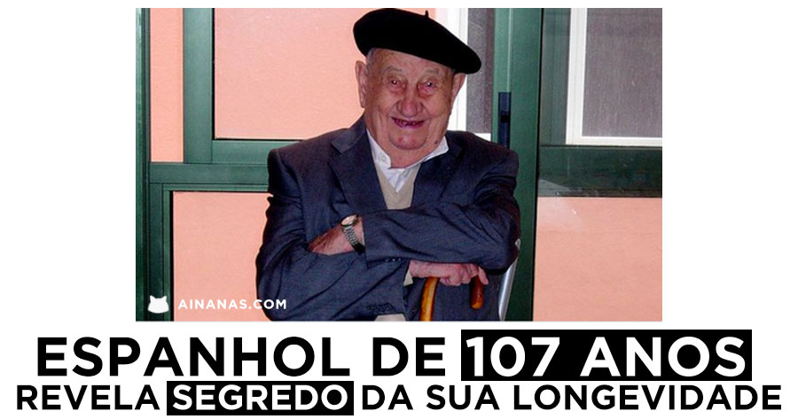 O segredo da longevidade, segundo este homem de 107 anos, é beber