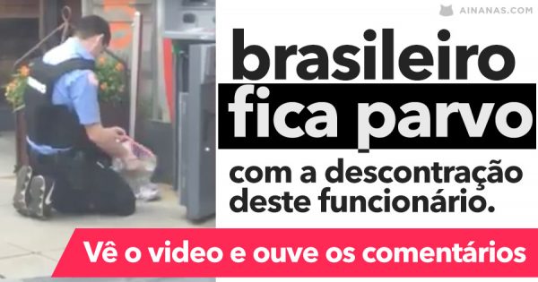 Brasileiro FICA PARVO com a descontração de um homem a abastecer ATM na América