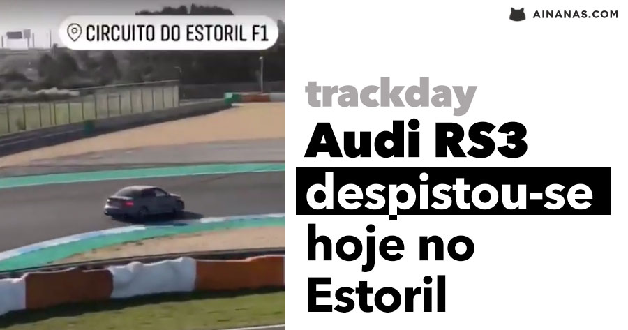 AUDI RS3 despistou-se hoje no Estoril