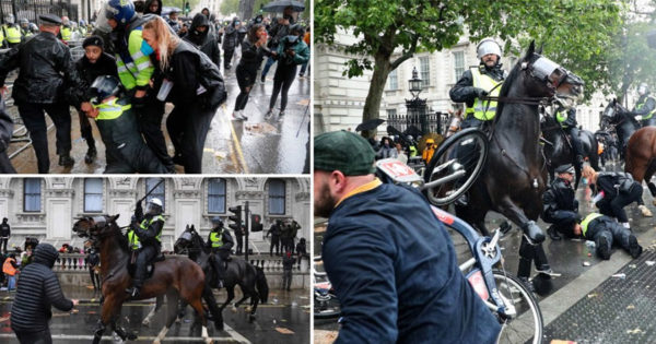 Protestos BLACK LIVES MATTER começam a descontrolar no Reino Unido