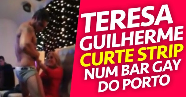 Teresa Guilherme Recebe STRIP num Bar Gay do Porto