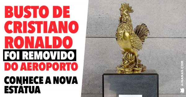 Busto de CRISTIANO RONALDO Removido do Aeroporto da Madeira