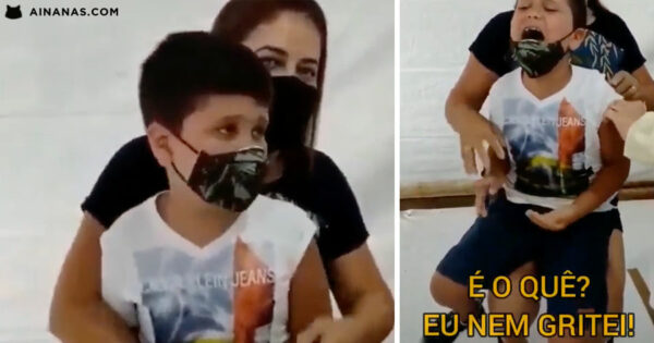 Puto INCENTIVA-SE A SI PRÓPRIO a não ter medo da vacina