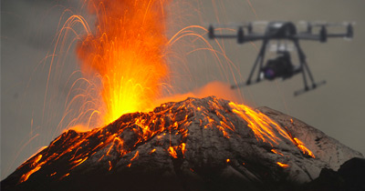 EPIC: Drone sobrevoa vulcão e filma-o de perto