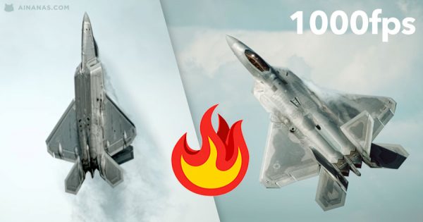 Imagens incríveis de um F-22 Raptor a 1000fps