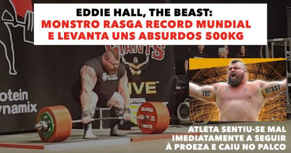 Monstro Quebra Recorde Mundial de Deadlift… e Colapsa em Palco