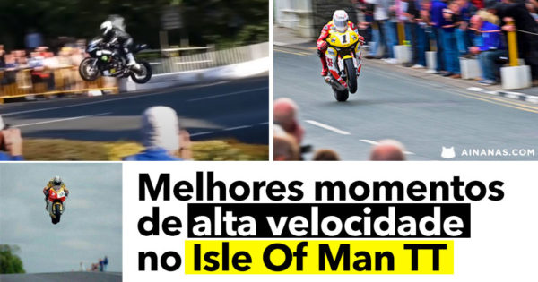 As velocidades no ISLE OF MAN TT são de cortar a respiração