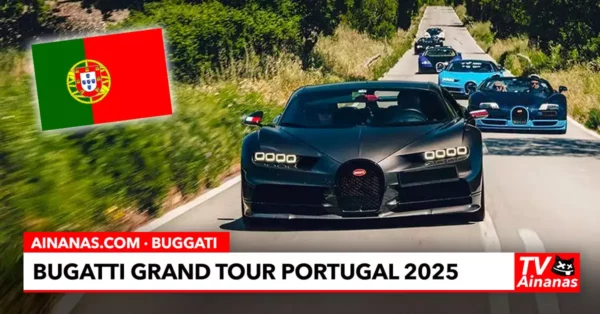 Bugatti Grand Tour 2025: Supercarros Conquistam Portugal