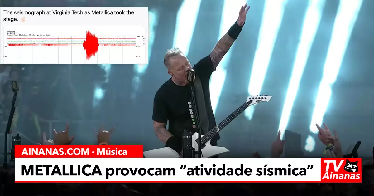 Metallica Provocam “atividade sísmica” em Concerto na Virgínia