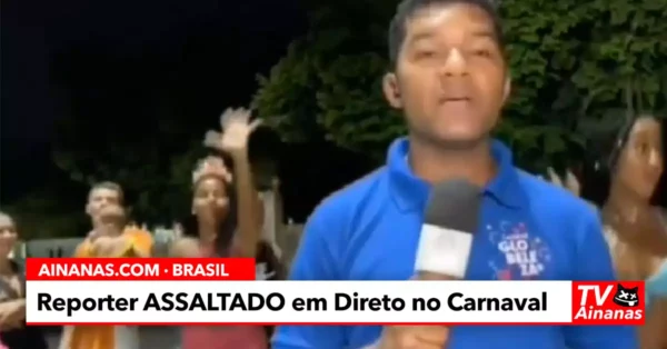 Repórter Assaltado em Direto no CARNAVAL DO RIO