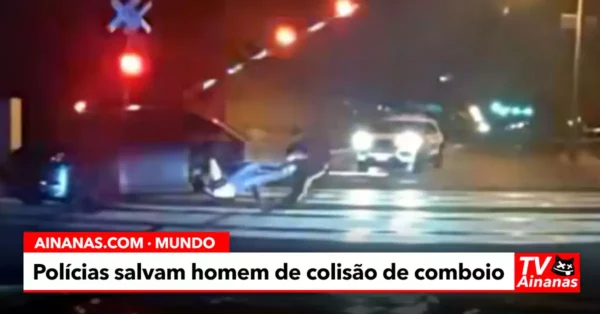 Polícia Salva Condutor de Colisão Fatal com Comboio