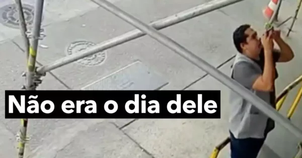 Homem ESCAPA POR POUCO a Desabamento