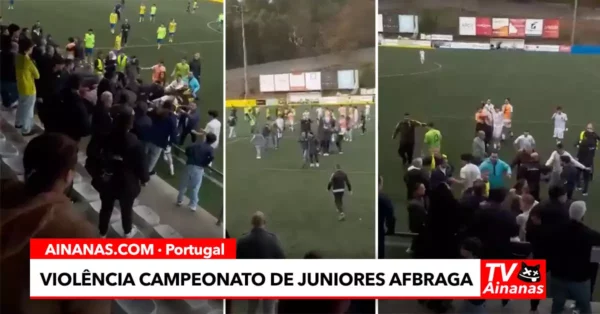 VIOLÊNCIA CAMPEONATO DE JUNIORES AFBRAGA – CELEIRÓS vs FAFE (12/01/2025)