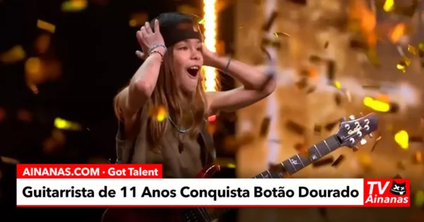 Guitarrista de 11 ANOS Conquista Botão Dourado no Got Talent