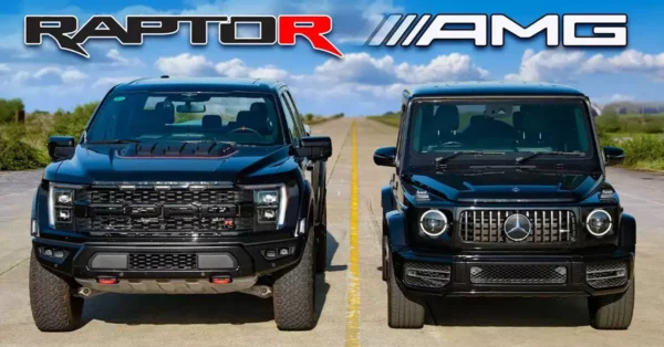 Mercedes-AMG G63 vs Ford F-150 Raptor R
