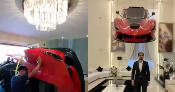 Milionário do Dubai Transforma Ferrari em Lustre