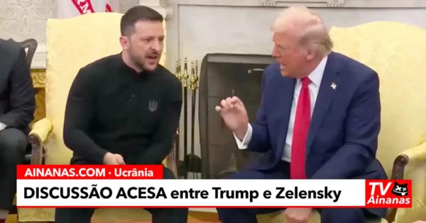 ESTALOU O VERNIZ entre Trump e Zelensky na Casa Branca