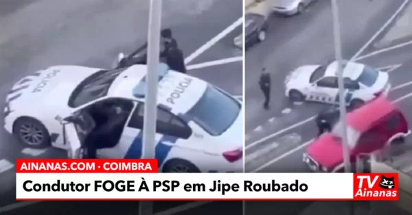 COIMBRA: Condutor Foge da PSP em Jipe Roubado