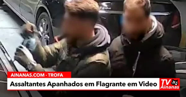 Assaltantes Filmados a Roubar Carros em Garagem na Trofa