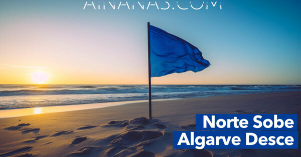 Praias com Bandeira Azul: Norte SOBE e Algarve DESCE