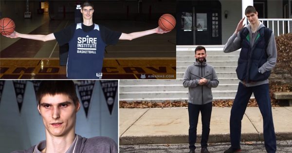 GIGANTE de 17 anos persegue sonho de jogar na NBA