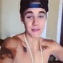 Justin Bieber todo fodido da cabeça (VIDEO)