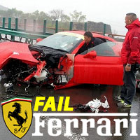 Ferrari 458 Spider tenta Ultrapassagem e Espeta-se!