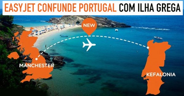 EasyJet confunde Portugal com Ilha Grega
