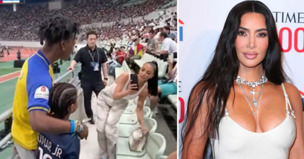 KIM KARDASHIAN fica de fora para tirar foto ao ishowspeed