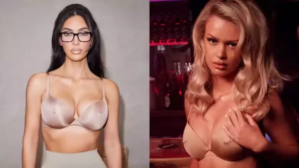 Kim Kardashian Lança Soutien com Piercing Falso nos Mamilos