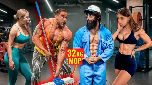 Bombadões Vacilam com Esfregona de 32 kg