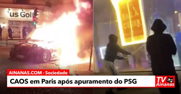 Violência nas Ruas de Paris Após Apuramento do PSG