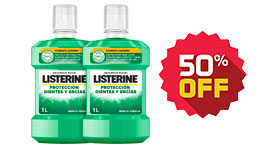 Listerine Elixir bucal, pack de 2 x 1000 ml