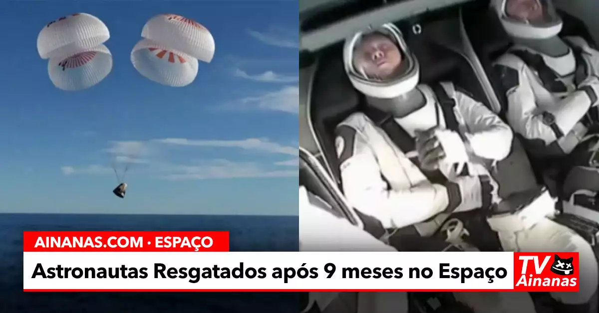 Astronautas da NASA Regressam à Terra Após 9 Meses na ISS