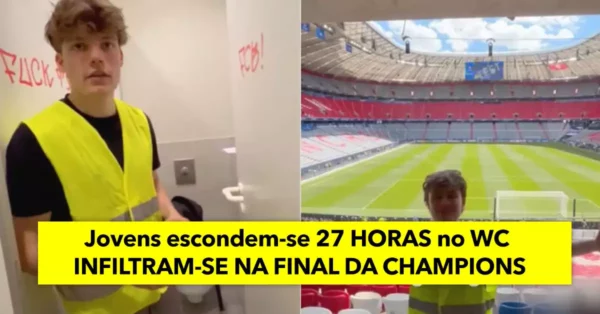 Jovens fintam Segurança e assistem à Final da Champions