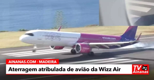 Aterragem Difícil no Aeroporto da Madeira Força Substituição de Avião
