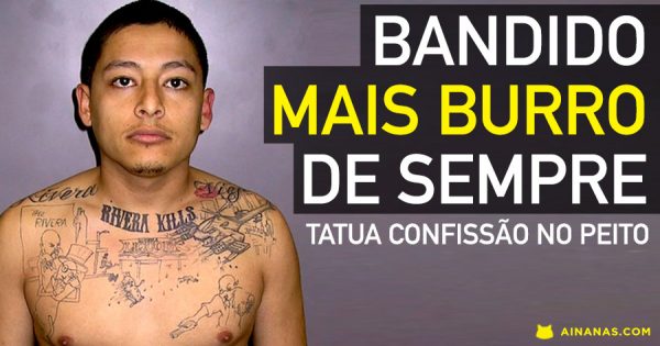 Criminoso BURRO tatua confissão do crime no peito